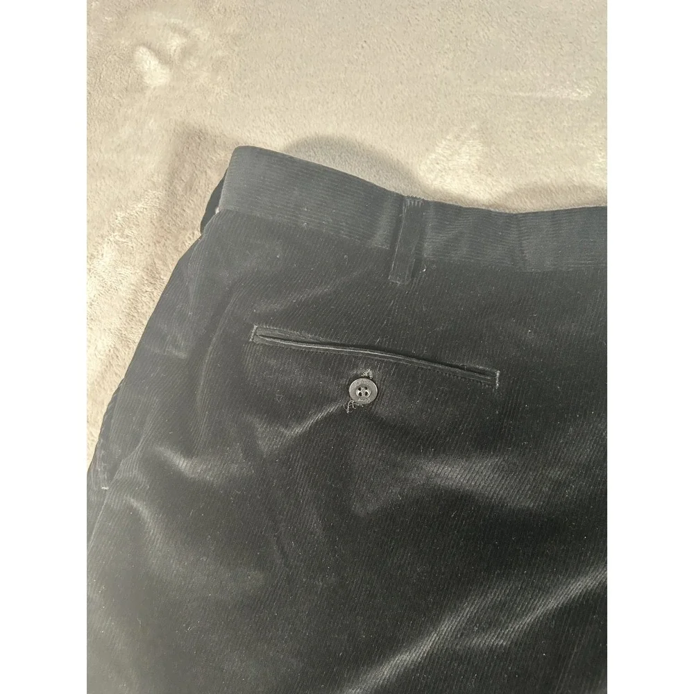 Brioni Cannes Corduroy Pants Mens Black 44R 40x28 Made In Italy Designer Preppy